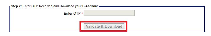 UIDAI aadhar download